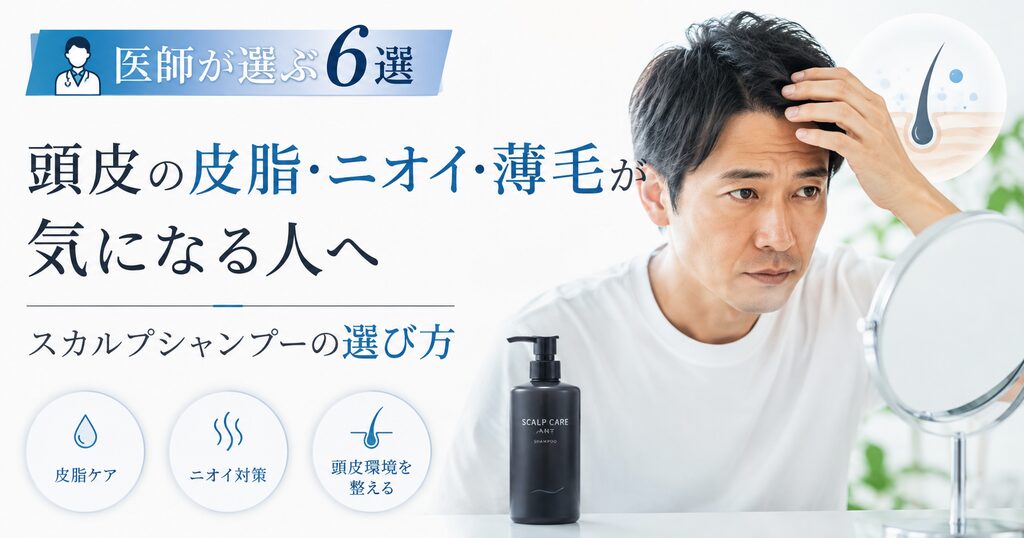 医師が選ぶスカルプケアシャンプー６選