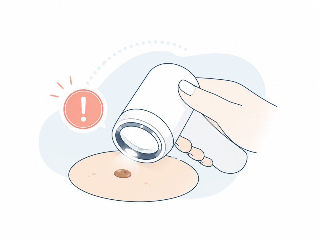 ホクロの注意すべきサイン